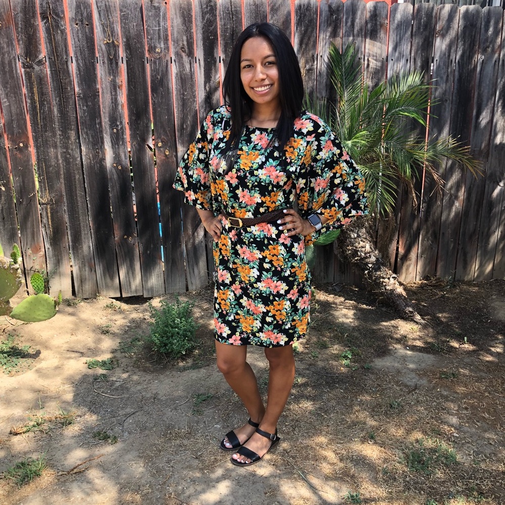 Floral Boho Hippie Dress